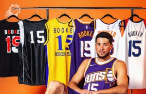 Devin Booker, do Suns, muda o número da camisa para o número 15 em homenagem a seu pai