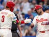 Bryce Harper rebate para o ciclo, Kyle Schwarber acerta três residence run na vitória de Phillies sobre o Mets