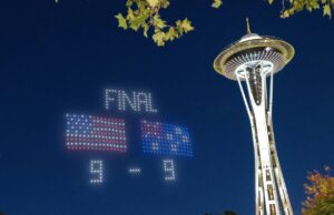 Placar da Copa do Mundo no céu: drones sobrevoarão Seattle para iluminar os resultados dos jogos