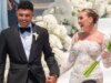 Perrie Edwards brilha em vestido de noiva de renda ao se casar com Alex Oxlade-Chamberlain