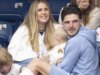 Declan Rice é visto segurando o bebê após a partida da Copa do Mundo enquanto a namorada volta aos olhos do público
