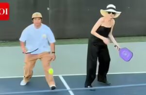 Angelina e Pax jogam Pickleball; Shiloh vira líder de torcida – ASSISTA