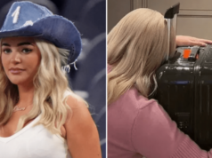 Inglaterra WAG Megan Pickford finalmente se reuniu com sua mala desaparecida depois de uma semana