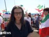 Iranianos-americanos protestam contra seleção iraniana na Copa do Mundo