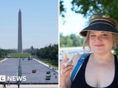 ‘Parece preto’ – Americanos reagem à pintura concluída do Reflecting Pool
