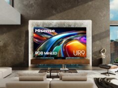 A TV RGB colorida da Hisense, a UR8, chega às prateleiras a partir de US$ 1.300