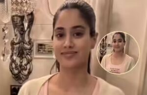 O traje de dormir de Janhvi com a legenda ‘Return to Shikhar’ se torna viral