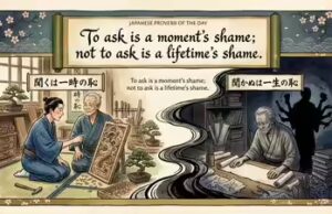Provérbio japonês do dia: "Perguntar é uma vergonha momentânea; não perguntar é…" – por que engolir seu orgulho por uma pergunta estranha vale a pena durante anos
