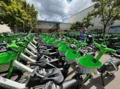 Dentro do armazém da Lime em Seattle, onde 15 mil bicicletas e scooters estão preparadas para a onda da Copa do Mundo