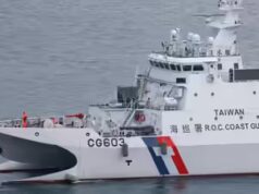 Taiwan detecta 6 navios chineses operando em seu território