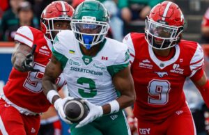 Roughriders venceram Stampeders no thriller da prorrogação