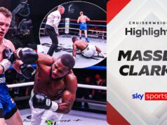 Destaques: Luta extraordinária enquanto Clarke se recupera de dois knockdowns para parar Massey