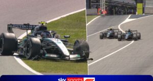 DRAMA atrasado! Antonelli passa Russell para o segundo lugar antes de abandonar a corrida!