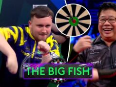 Os heróis Ally Pally Lim, Sakai, Leung e Kumar na ação da Copa do Mundo de Dardos