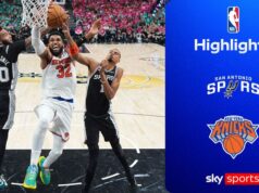 Knicks aproveita erro de Wembanyama para abrir vantagem de 2 a 0 sobre o Spurs