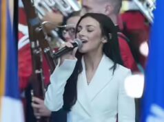 A namorada de Kash Patel diz que é uma honra cantar o hino nacional no Freedom250, ela não aceita pagamento