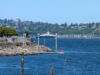 O iate de Zuckerberg sai de Lake Union, em Seattle, ancora em Elliott Bay