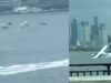 Hidroavião carregando 8 acidentes no East River de Nova York, todos resgatados – vídeo