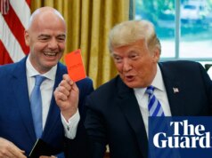 Trump confirma que pediu a Infantino a revisão do cartão vermelho de Folarin Balogun