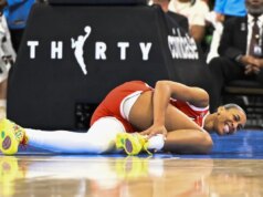 Aces All-Star A’ja Wilson (tornozelo) não jogará contra Fever