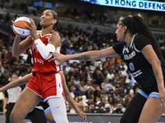 O standing de A’ja Wilson não está claro enquanto os Ases se preparam para o Sky