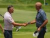 Stewart Cink e Padraig Harrington se prepararam para outro confronto do US Senior Open