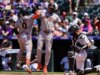 Kyle Karros detona HR no remaining de 3 corridas enquanto as Montanhas Rochosas ultrapassam os Giants