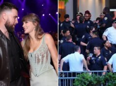 Taylor Swift foi criticada por policiais exaustos da polícia de Nova York, forçados a trabalhar em turnos de 30 horas para seu casamento em um calor de 100F