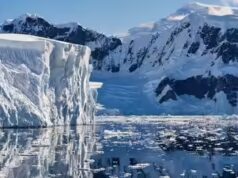 Cientistas descobrem estrutura gigante em forma de leque sob a camada de gelo da Antártica