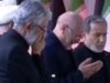 Assista: Ghalibaf e Araghchi do Irã ficam emocionados quando o funeral de Khamenei começa
