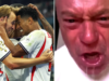 Ross Kemp literalmente baba em sua camisa da Inglaterra comemorando os gols de Jude Bellingham