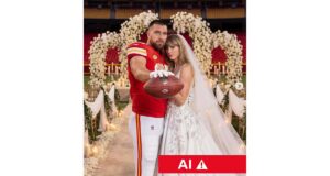 Taylor & Travis – como as imagens de IA preenchem a lacuna quando não há notícias